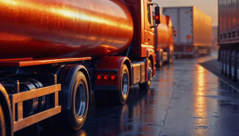 camiones de transporte de gasolina